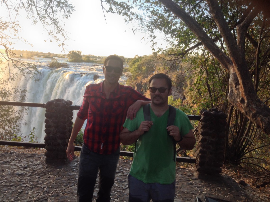 Steve & me at Victoria Falls
